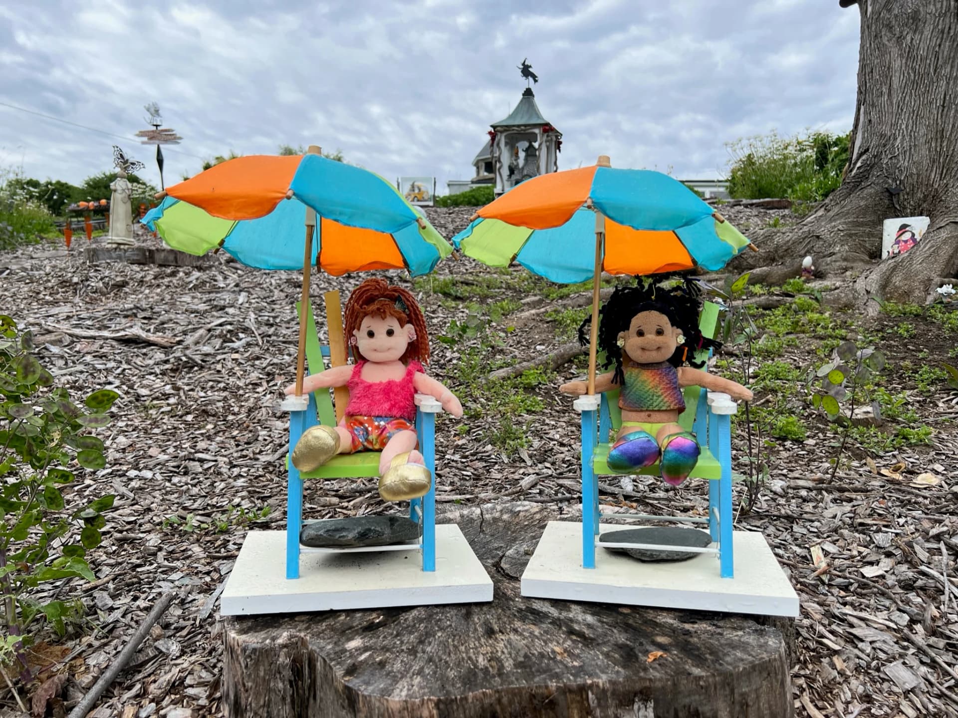 Resident-curated seasonal display at Fort Revere