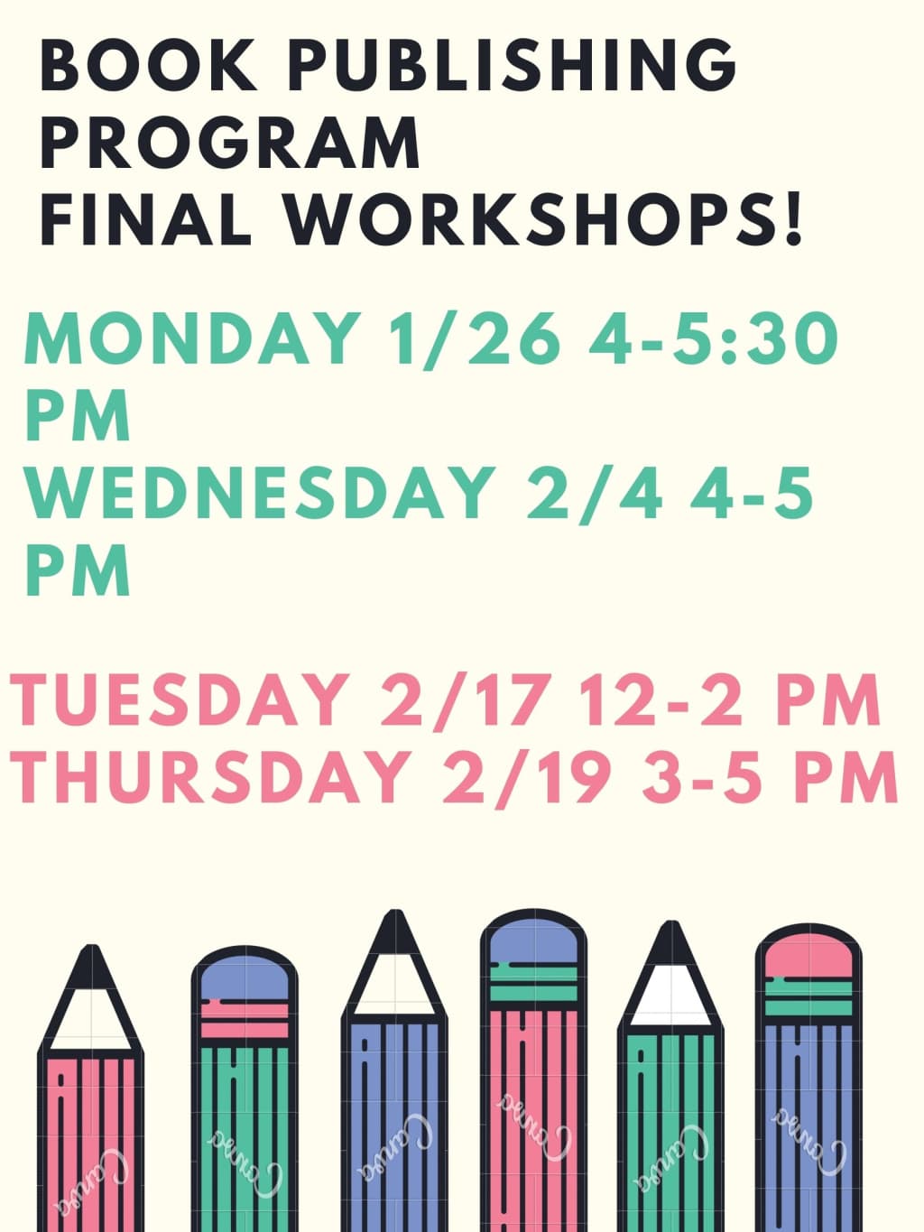 Book Publishing Program - Final Workshops