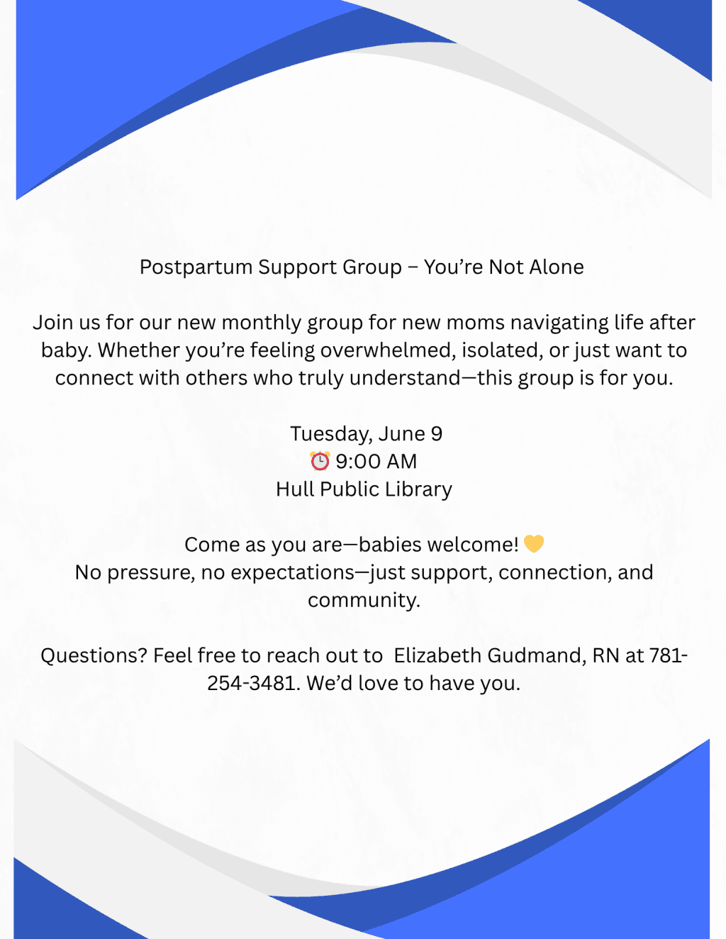 Postpartum Support Group