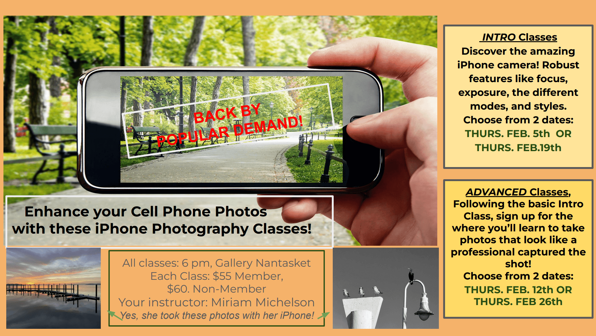 Advanced iPhone Photography Class with Miriam Joy Michelson