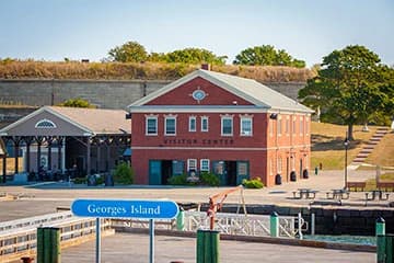 View of Fort Warren on Georges Island