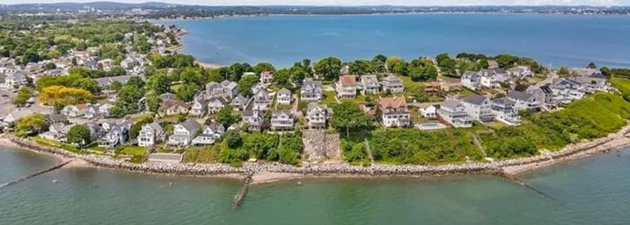 Sunset Point neighborhood in Hull, MA