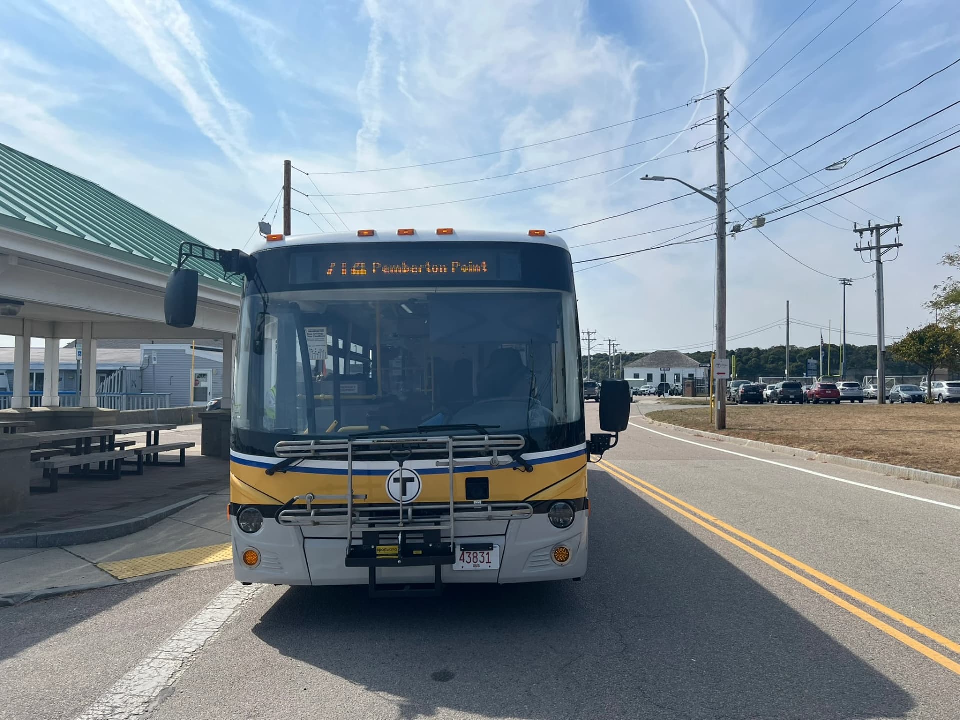 MBTA 714 bus in Hull