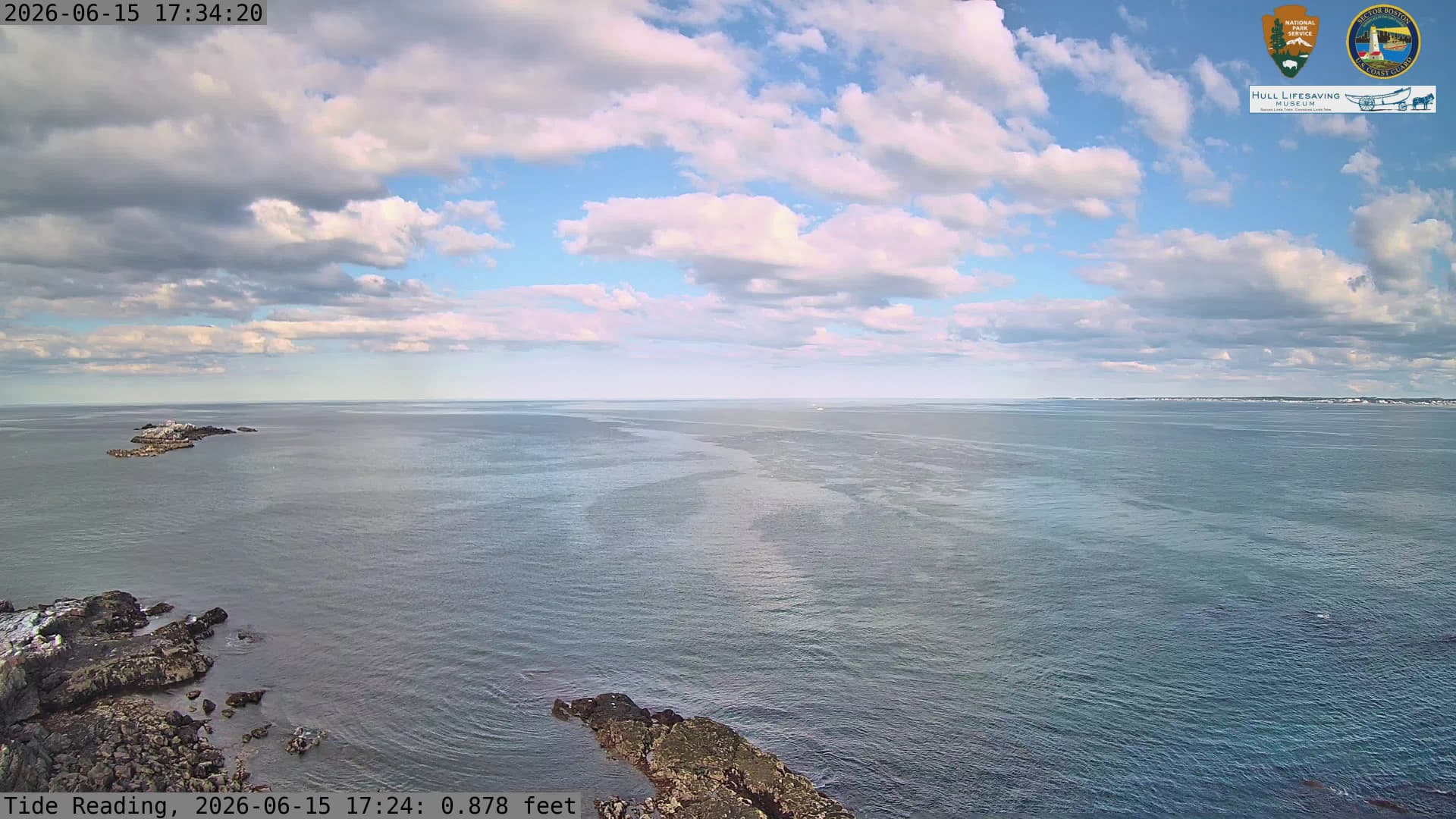 Massachusetts Bay beyond Boston Light