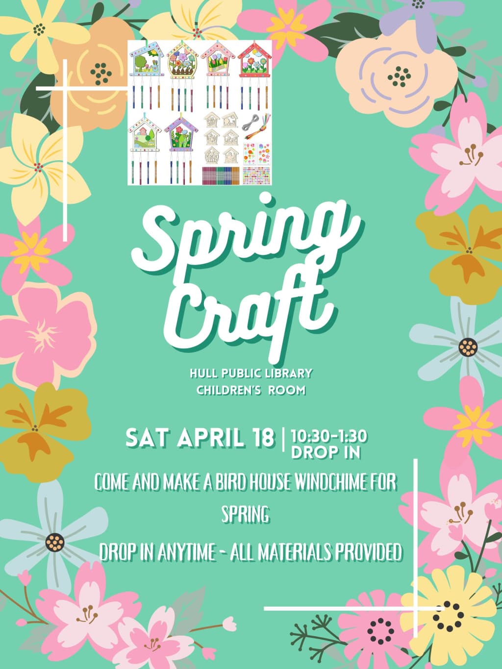 Spring Craft - Birdhouse Windchime