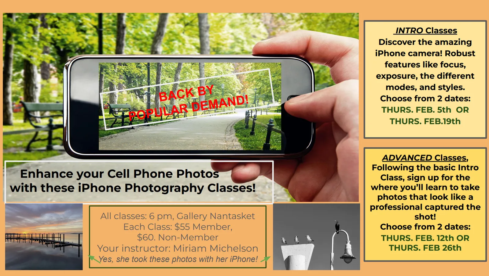 Advanced iPhone Photography Class with Miriam Joy Michelson