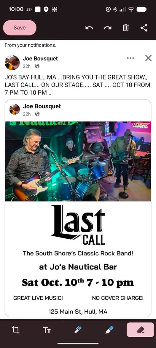 Last Call – live music at Jo’s