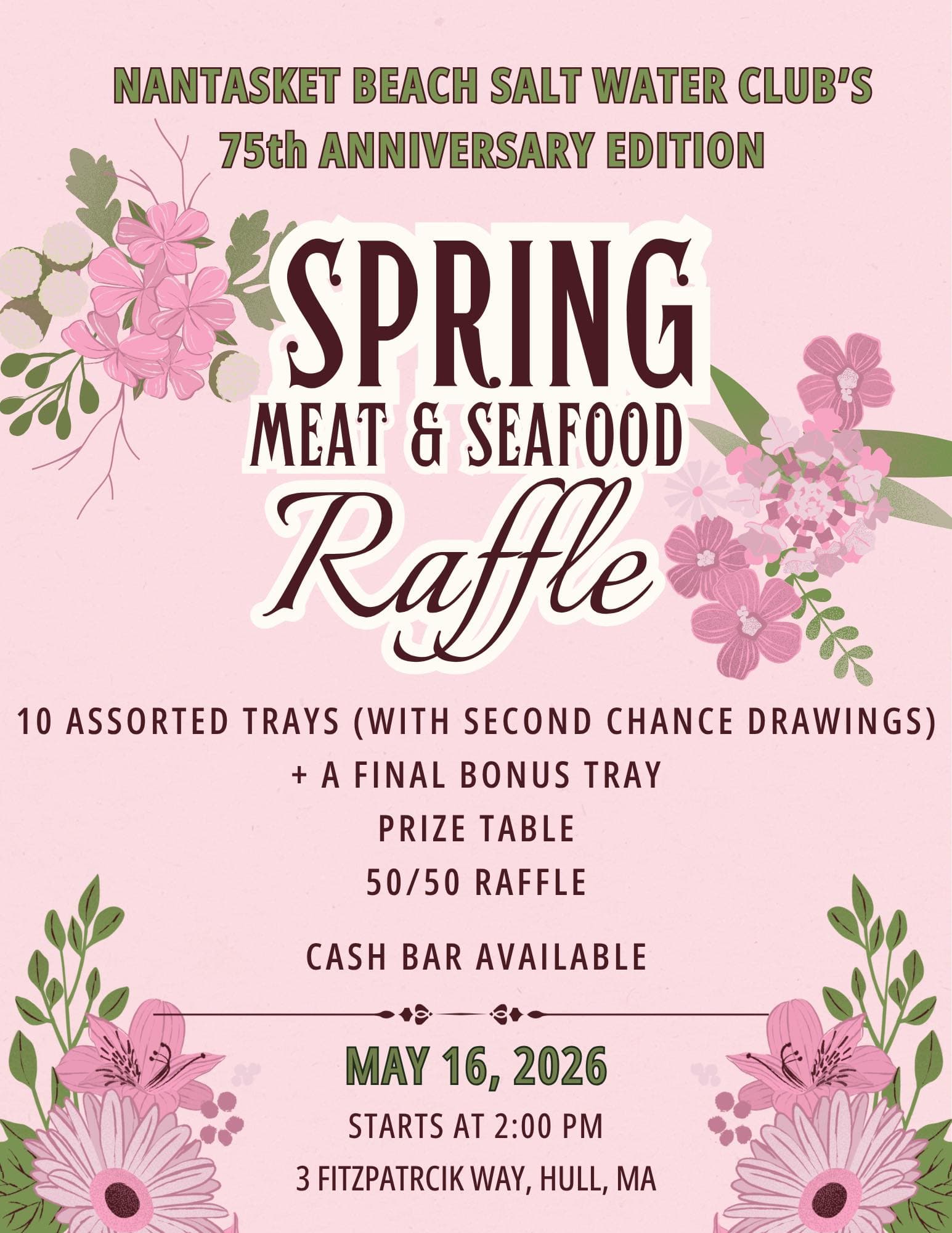 NBSWC Spring Meat and Seafood Raffle
