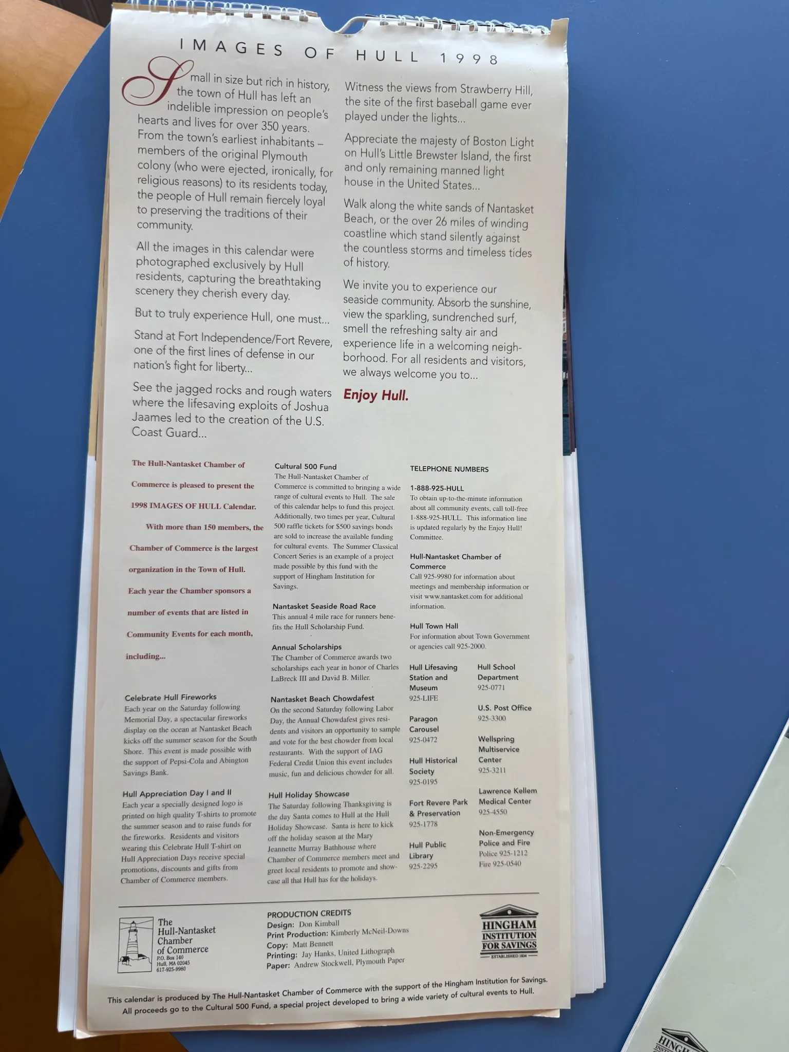 Hull Calendar Contest Entry 14